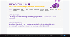 Desktop Screenshot of medicpoliklinika.hu